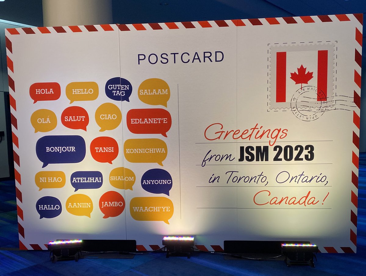 Enjoying the JSM conference in Toronto!