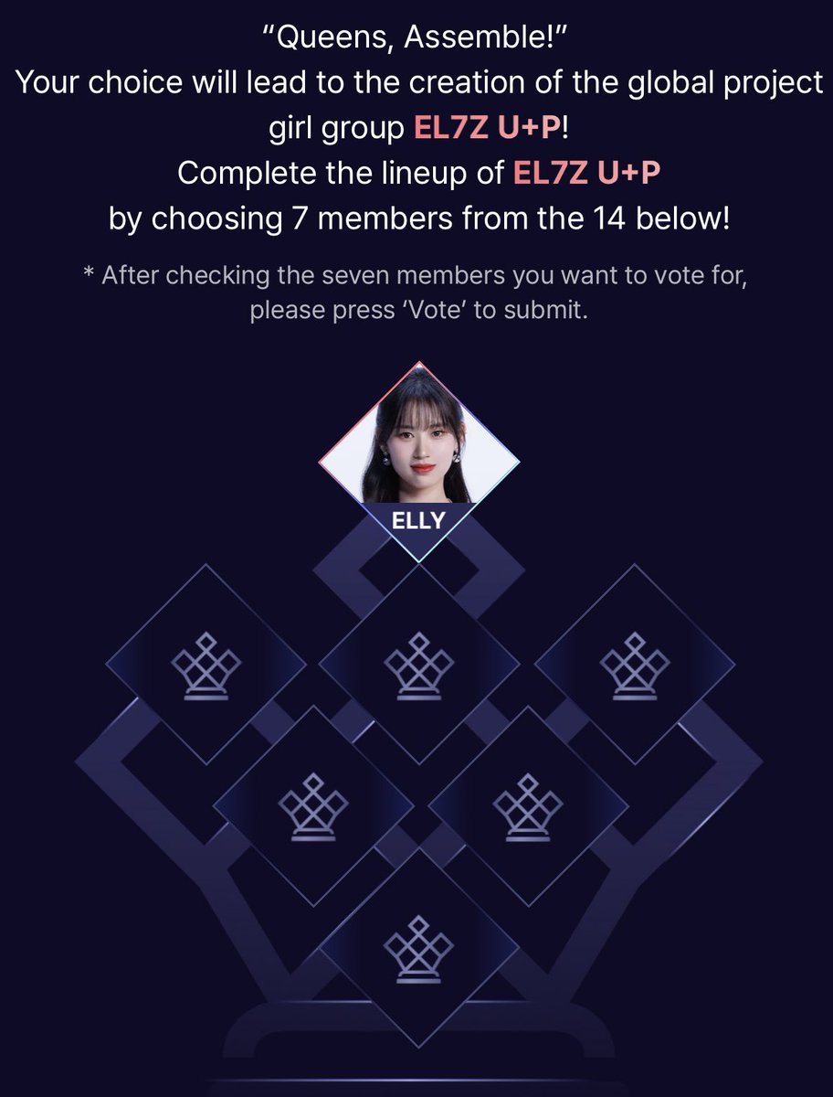 [📢] QUEENDOM PUZZLE FINALS

Elly has made it to the QDP finals! She ranked 8th in votes, just missing out on the top 7!

This voting round is to determine who debuts in the group - please use your two votes per day to vote for Elly ❤️

#QUEENDOMPUZZLE #엘리 #퀸덤퍼즐 #ELLY