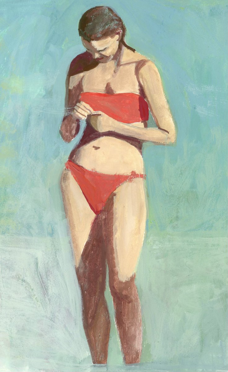 More beach/ sun studies in gouache