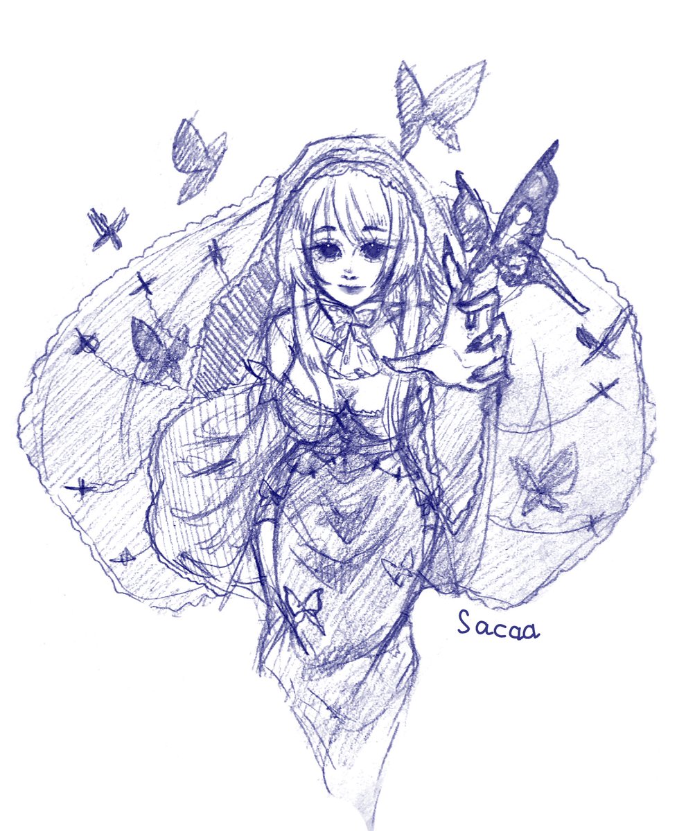 Verian_SacaA's tweet photo. oh my children? they're magnificent, aren't they?

#illustration #art #anime #animeart #illustrationart #artist #butterfly #animegirl #oc #originalcharacter #butterflyart #villain #manga #traditionalart #sketch #sketchart #draw #drawing #paint #sketchbook #scanart https://t.co/l6J76oQjgQ