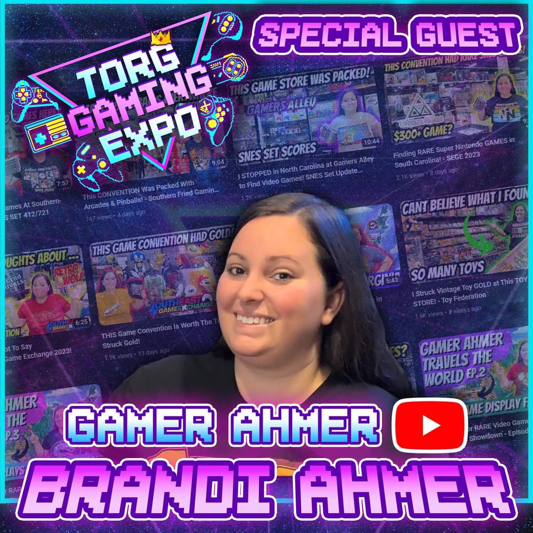 🎮ICYMI🎮

@GamerAhmer is joining us as a special guest for TORG 2023!! Her content and collection is 🔥🔥🔥. Check her out on TikTok and YouTube. Happy to have you on the lineup! 

#TORG #retrogaming #videogames #gamingcommunity