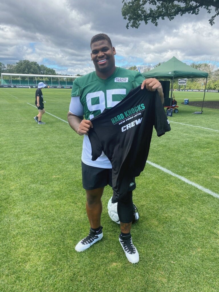 NFLFilms's tweet image. RT and follow for a chance to win a #HardKnocks shirt 🔥