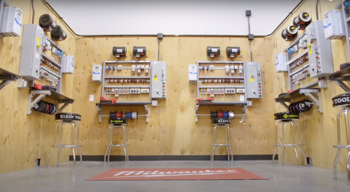 ElectricTV's tweet image. More than ever, the world is seeing the #essential nature of the #skilledtrades. That’s why #NECA and the #IBEW partner together to create state-of-the-art, tuition-free #electricaltraining programs to teach the electricians of tomorrow w/out the debt of a university degree.⁠