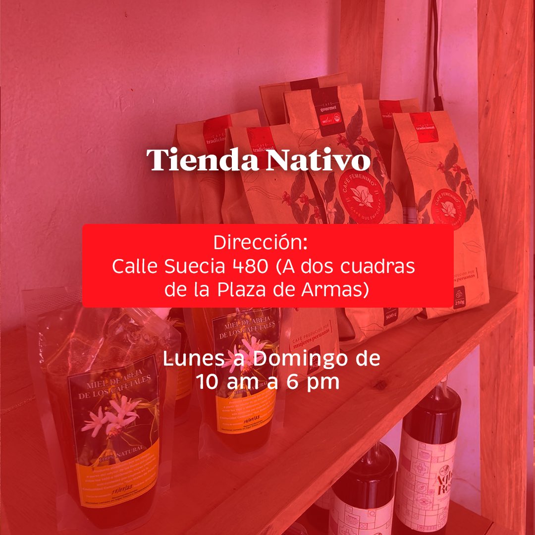 ¡Hola #Cusco👋🏼!

Ya puedes disfrutar de 𝐂𝐚𝐟𝐞́ 𝐅𝐞𝐦𝐞𝐧𝐢𝐧𝐨 en la Ciudad Imperial. 

Visita a Tienda Nativo en sus sedes: 

📍Calle Suecia 480 (A dos cuadras de la Plaza de Armas Cusco).
📍Cuesta Santa Ana (A una cuadra del Arco).

#cafefemeninoperu #cafequeempodera