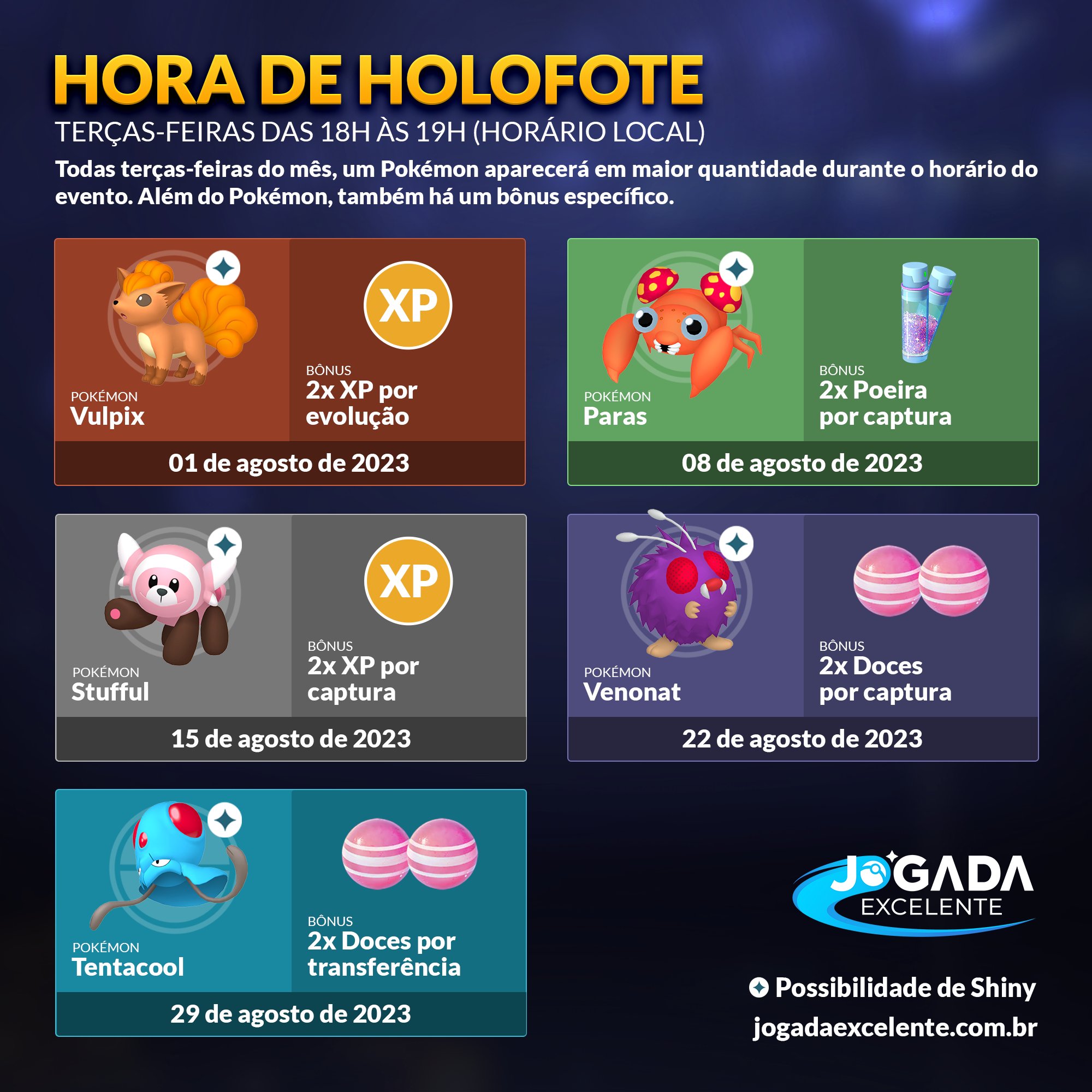 Hora de Holofote com Dunsparce em novembro de 2023