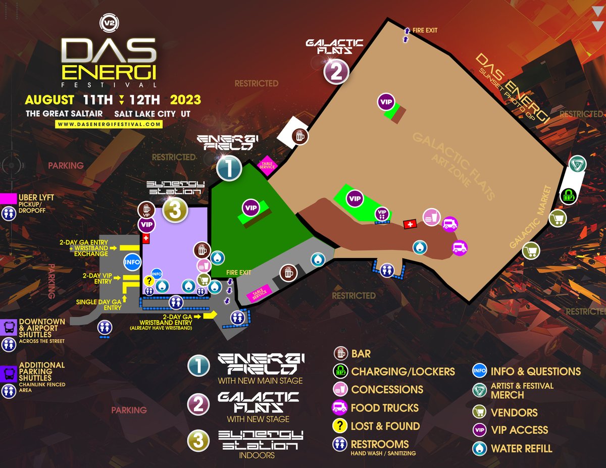 Das Energi Festival map