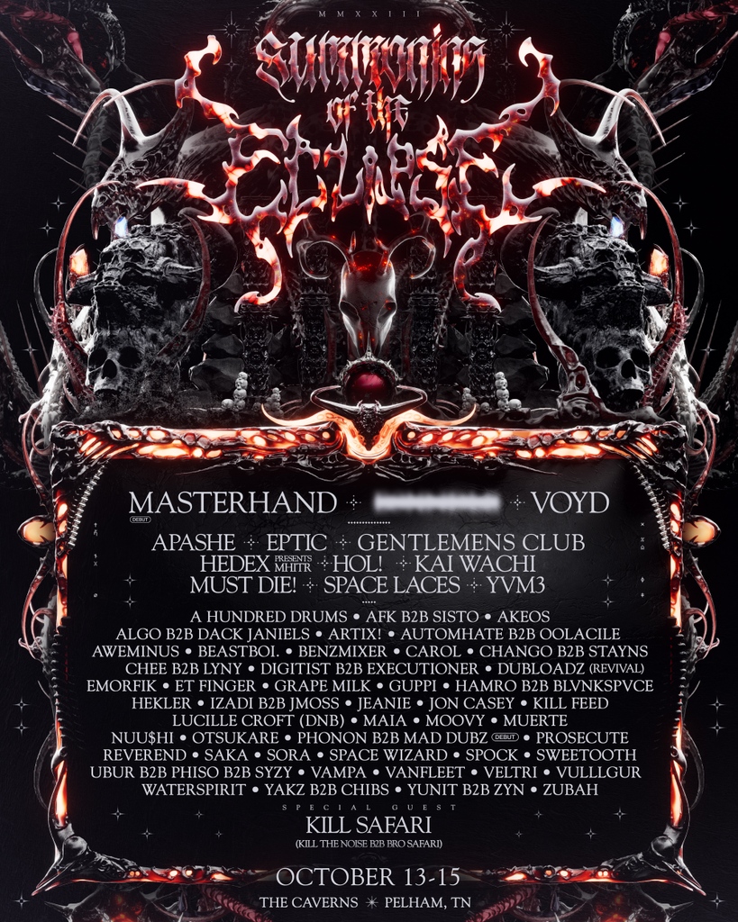 FCPresents's tweet image. 🌙 NEW ANNOUNCEMENT🌙

Welcome back Summoning of the Eclipse Vol. 2!

Swipe over to check out how to register for tickets.

Tickets go on sale Friday, August 11 at 12pm ct👹

#svddendeath #summoningoftheeclipse #summoning #thecaverns