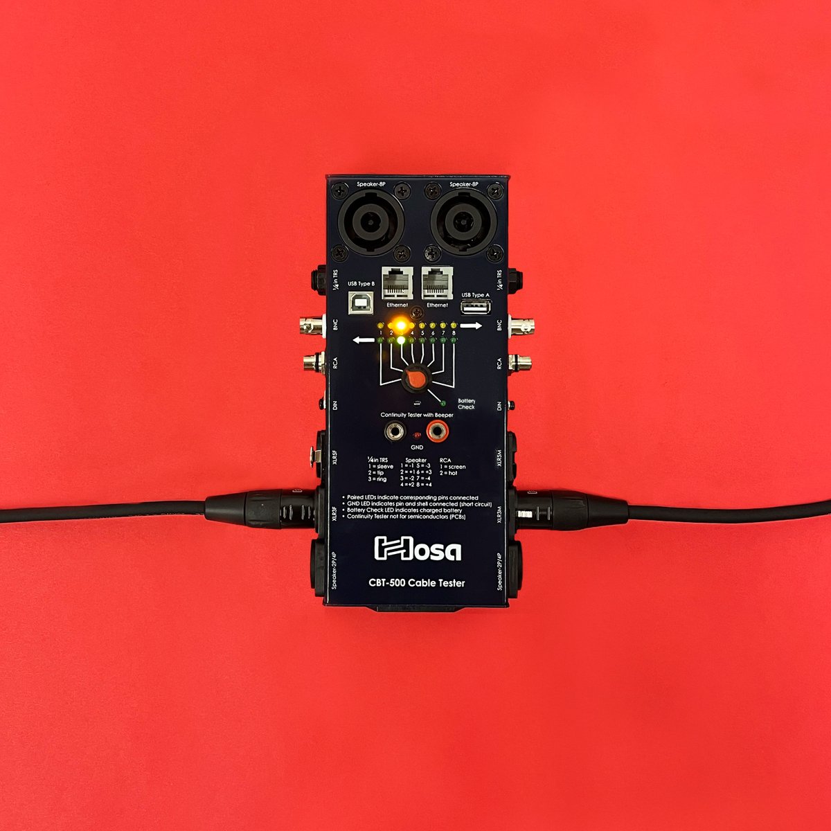 GeerTech's tweet image. Keep your cables in check with the CBT-500 Cable Tester from @HosaTech. Simple operation with a 9-volt battery included. Who doesn't love hassle-free cable management? Visit geertech.net for assistance finding a local authorized dealer!

#GeerTech #hosa #HosaTechnology