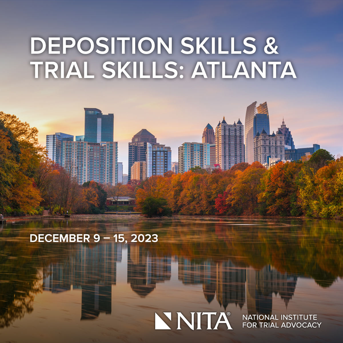 Check out NITA's upcoming Deposition Skills & Trial Skills course in Atlanta. Interested to learn more? Click the link in the bio to visit our website. nita.org/s/product/depo…