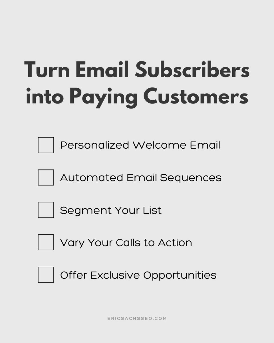 Email subscribers are valuable leads, but without proper engagement and incentivization, they remain just that – subscribers and not customers.

Use these tips to turn #emailsubscribers into paying customers. 
sachsmarketinggroup.com/how-to-turn-em…