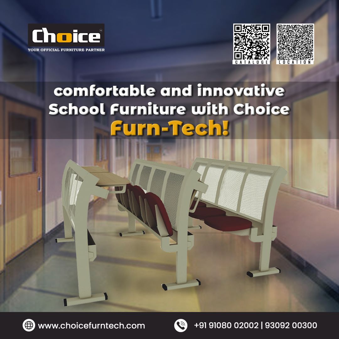 From dynamic seating options to smart storage solutions, we've got everything your classroom needs! 🏫💼 
.
.
.
#ChoiceFurnTech #OfficeChairs #WorkInStyle #ComfortUnleashed #furnituredesign #furniture #interiors #homedesign #decoration #luxury #bangalore #nammabangalore