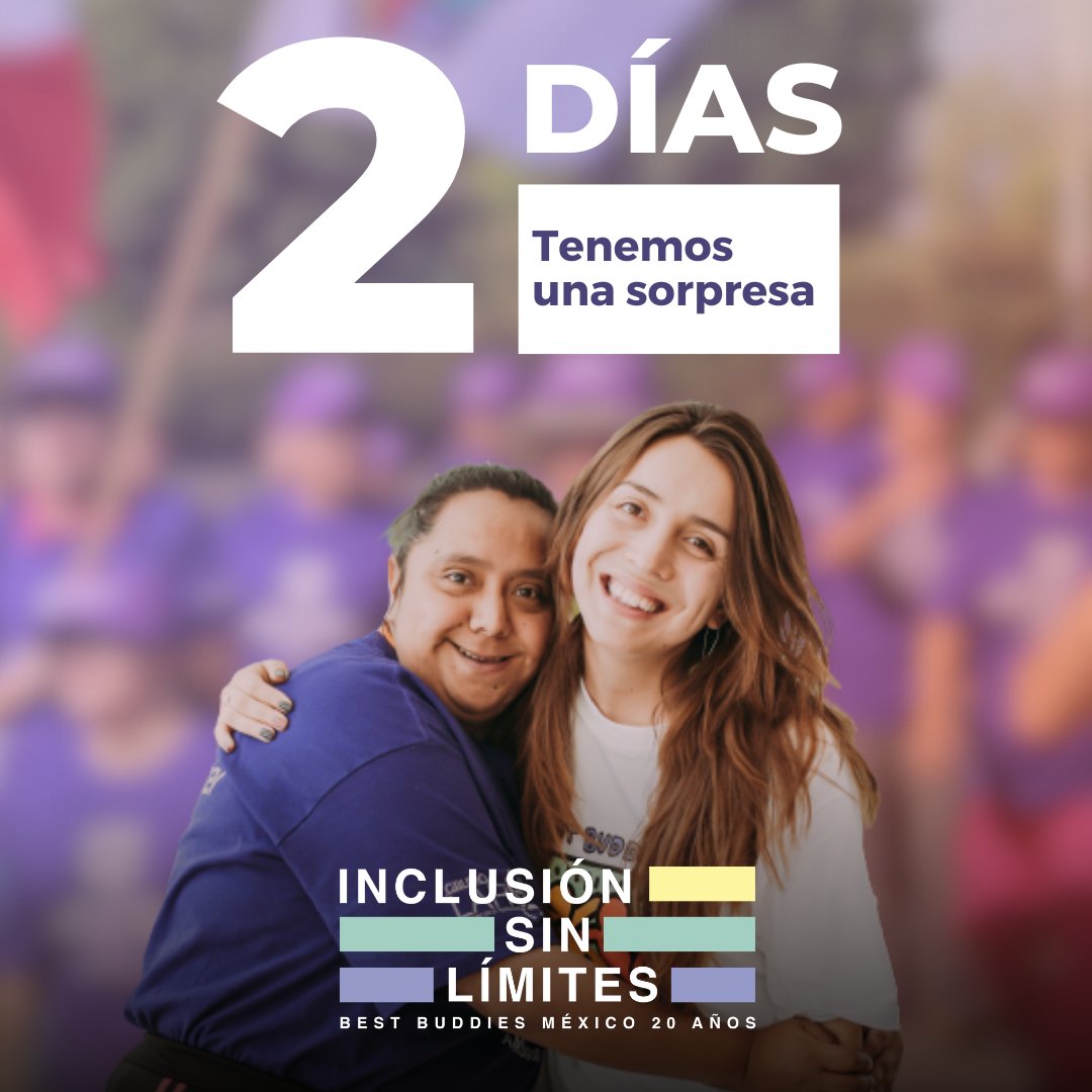 BestbuddiesMX's tweet photo. Cada vez más cerca de nuestro aniversario ❤️
¿Qué te gustaría ver en esta gran celebración? #bestbuddiesmx #bestbuddies #20años https://t.co/gehDbA0COR