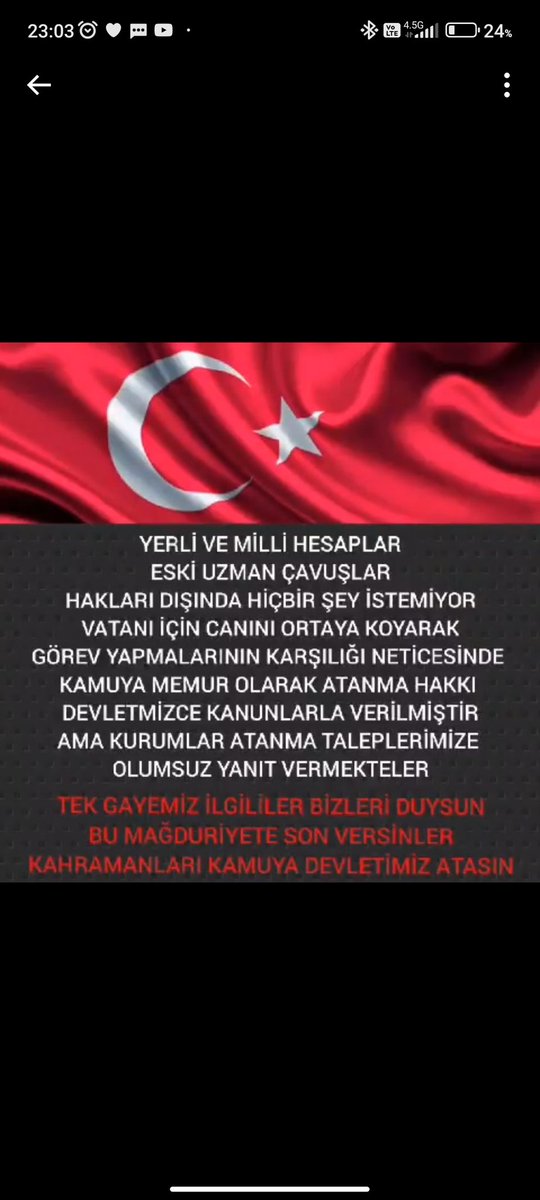 @Benn__Sebnemm_ @ReisinMelegi #EskiUzmanÇavuşlar olarak destekleriniz için çok teşekkür ederiz @gundes_46 @gozdepeker32 @Serhat46300 @ATAUZDER @Karadag_1979