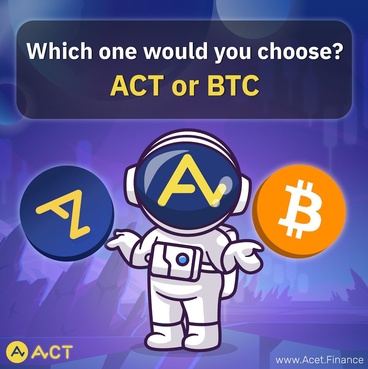 ACTDeFansFi's tweet photo. 🪙Between these 2 tokens, which one would you guys choose to hold❓  

#ACT #Acet #DeFansFi https://t.co/2qMlbQTwnD