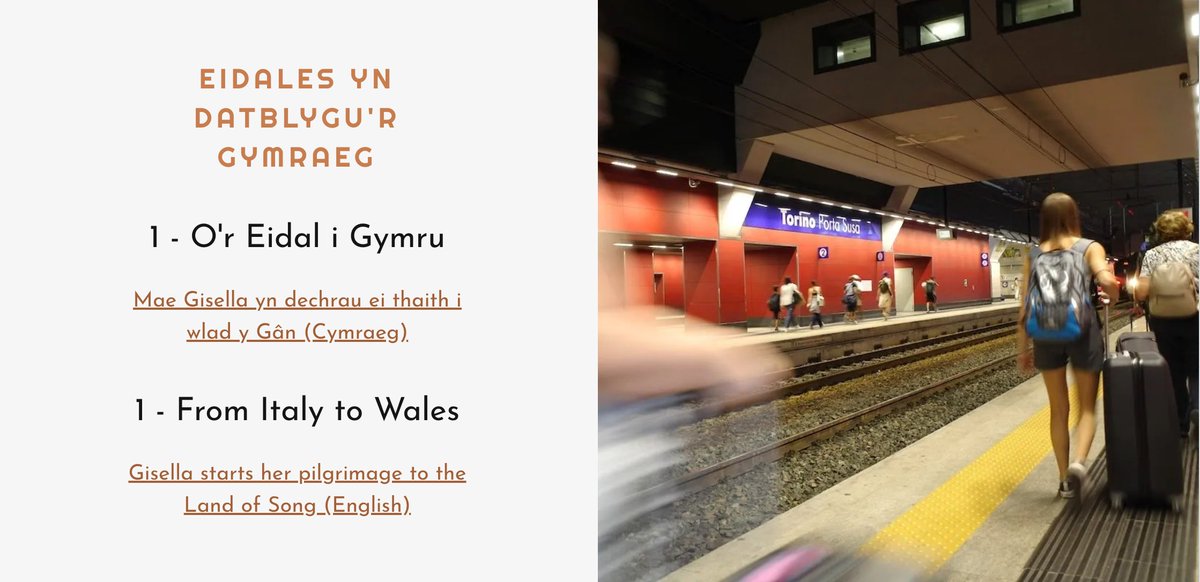 Gisella and Jen's Exam Adventure!
Here is the first story of a new feature. Learners' stories learning Welsh. Read part 1 - Gisella's journey from Turin to Newport for......a Welsh exam!!

welshclass.wales/antur-23-jen-a…