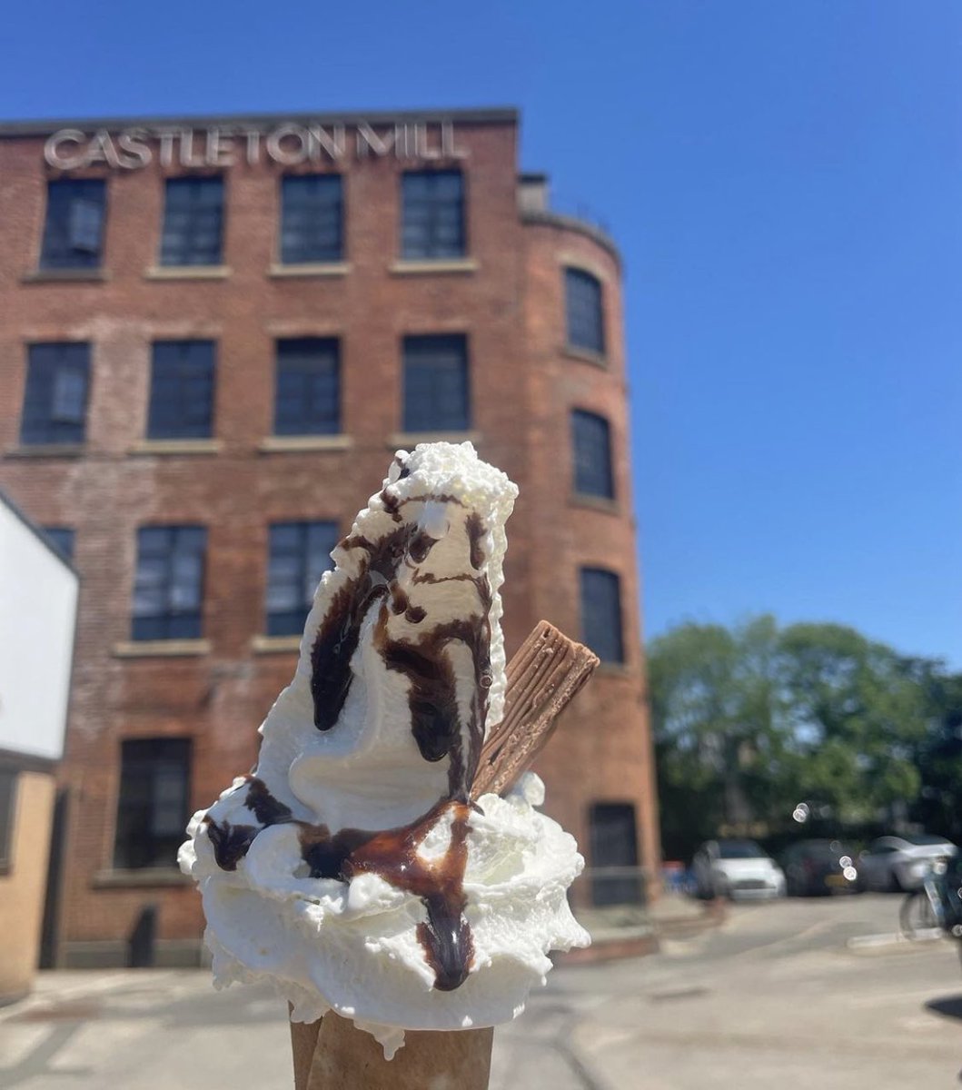 Castleton_Mill's tweet image. We are so happy to see the sun! Things are just👌at the mill-cool space to hang inside and out, ice cream, super-flexible shared workspace and the best Manager-our V! We also have 3 big industrial units ready now if you need space to store stuff or make something big! #Leeds