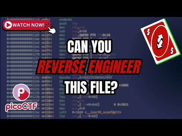_jasonturley's tweet image. In this video we reverse engineer a pretty simple ELF binary to find a flag! Learn about some basic static and dynamic analysis with gdb and other command-line tools! #picoctf
youtu.be/dRPr42XL61s