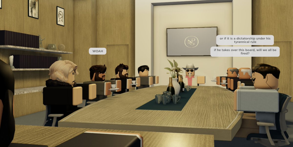 NPGRBLX's tweet photo. Our board of trustees convened this evening to elect AdaptedFrost as our new chairman following the resignation of Lord Sinclair. 

The entire board thanks Lord Sinclair for his services to the gallery which he created. https://t.co/89NnNxQpJ3
