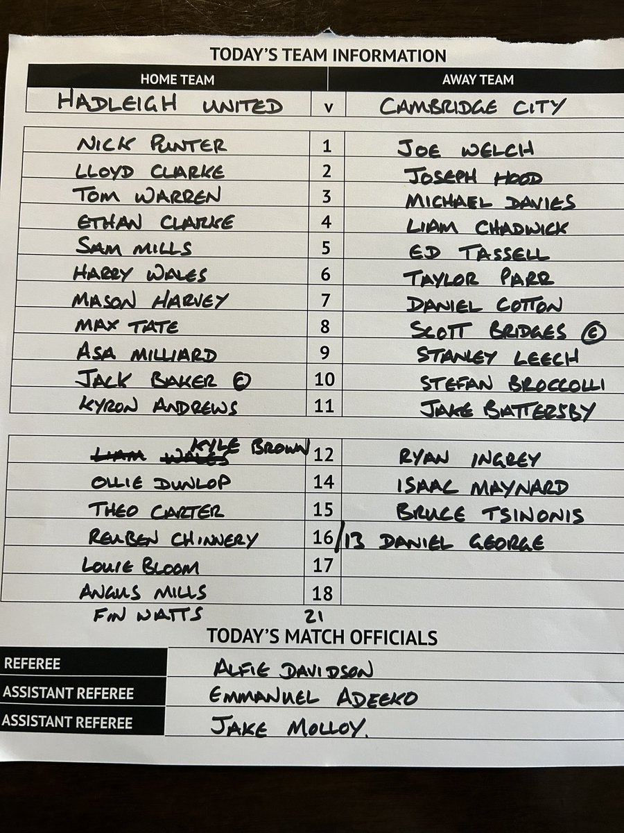 Hadleigh United FC tweet media