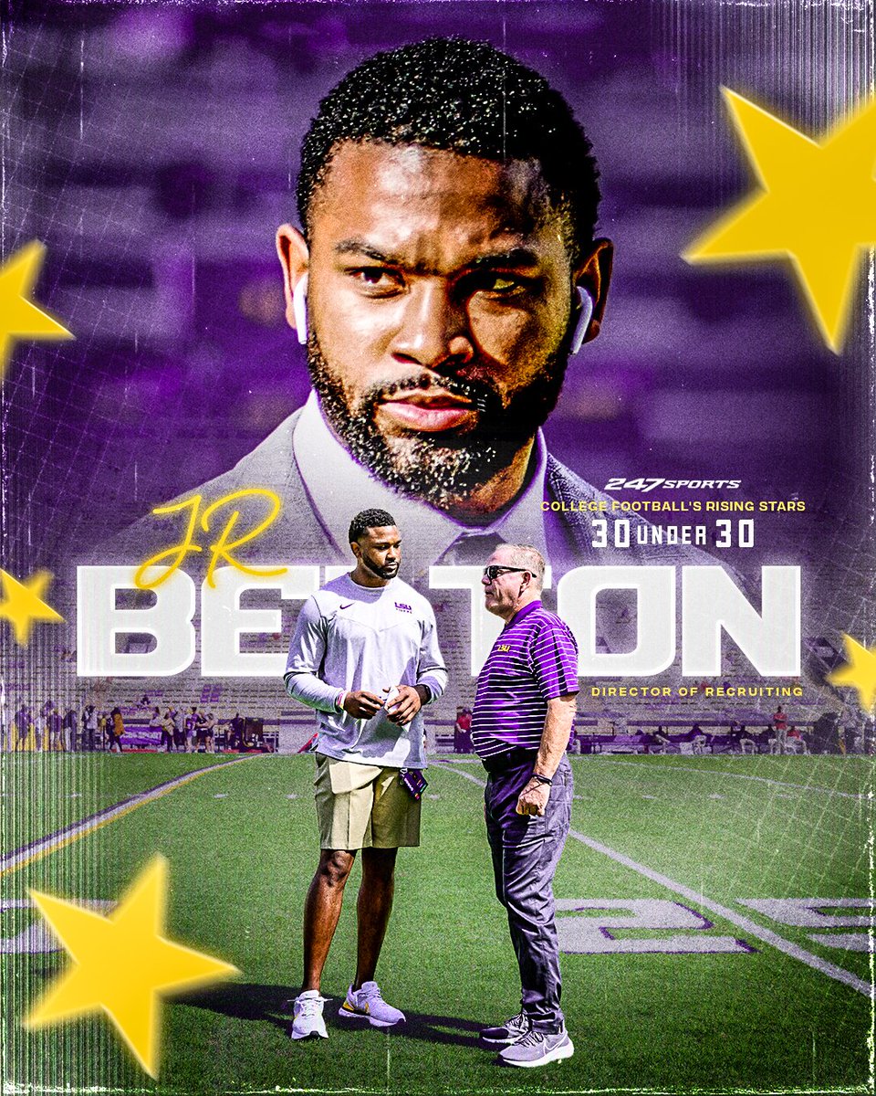 30 Under 30 Congratulations to Director of Recruiting JR Belton on being named one of College Football's Rising Stars by @247Sports