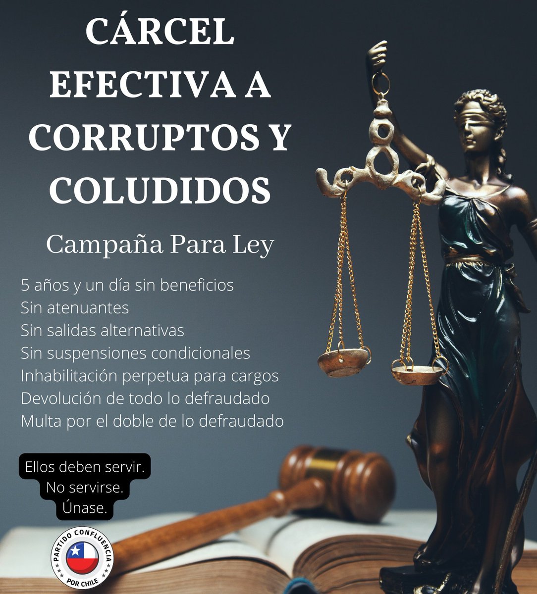 Apoye la campaña para Ley de Cárcel Efectiva, y que en este contexto de corrupción generalizada, el Parlamento decida castigar a políticos corruptos con cárcel, sin salidas alternativas y con inhabilitación perpétua para ejercer en política. Juntos somos más.