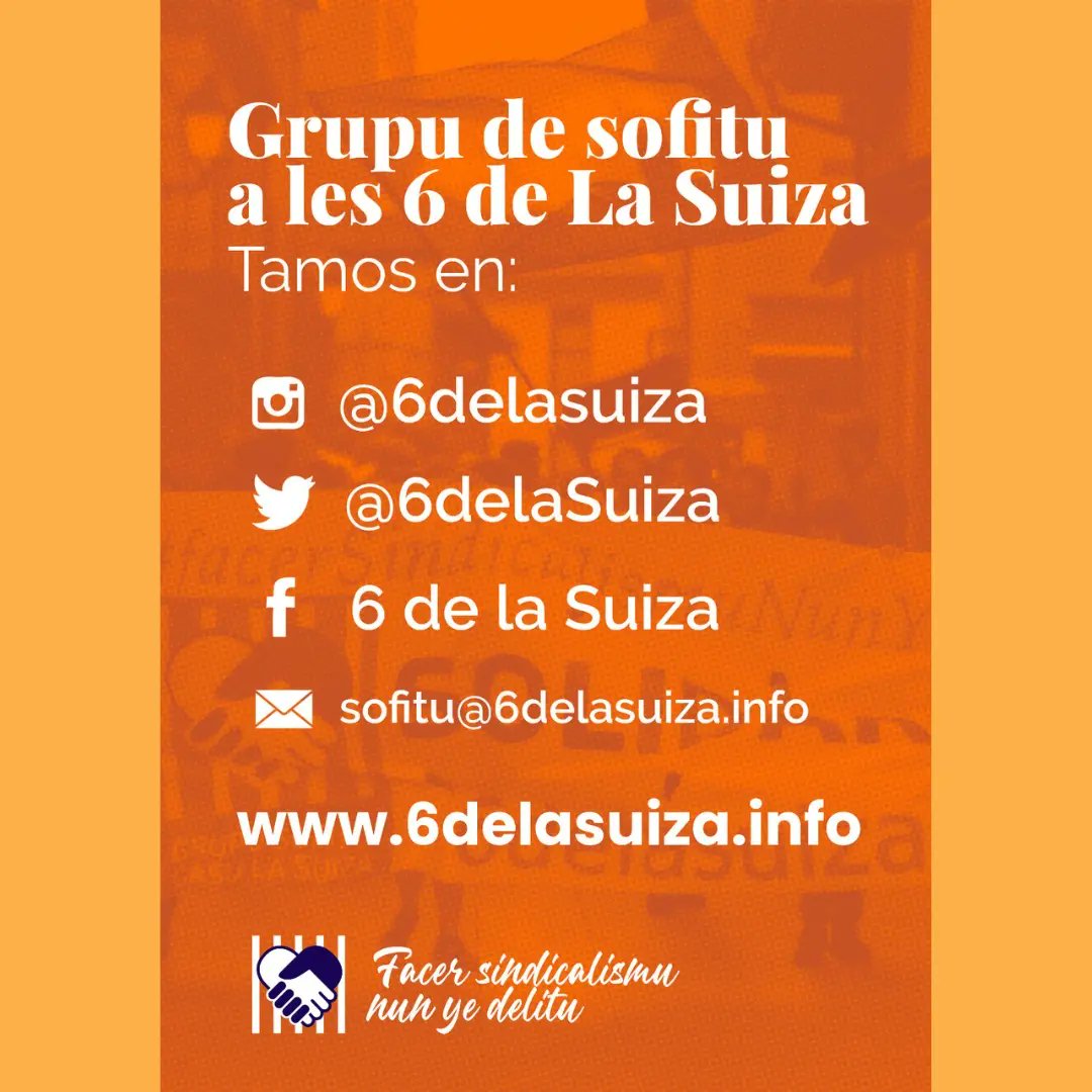 cnt_sevilla's tweet photo. Mientras cogemos fuerza para septiembre, nunca desconectamos de nuestras compañeras de @XixonCnt.
¡6 de la Suiza ABSOLUCIÓN!
Afíliate Organízate y Lucha
⚫🔴🟠
#HacerSindicalismoNoEsDelito
#CNT https://t.co/PmI3jQMMYu