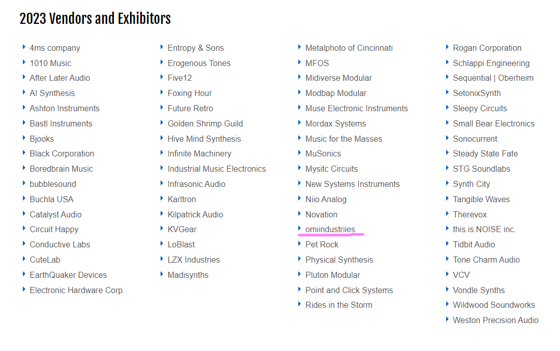 omiindustriies will be at knobcon, will you?
(we'll have some new stuff on display, and you should come by the booth and check it out)