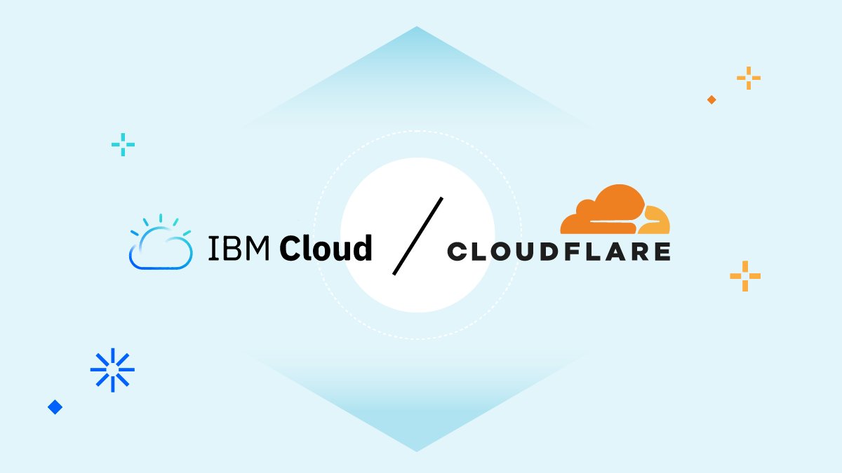 Cloudflare's tweet photo. Our partnership with @IBMCloud is growing. Now users of IBM Cloud Internet Service can access Bot Management services to stop malicious bots. Read more here: https://t.co/OGyhERuqWR https://t.co/DcxBwKO2Rl