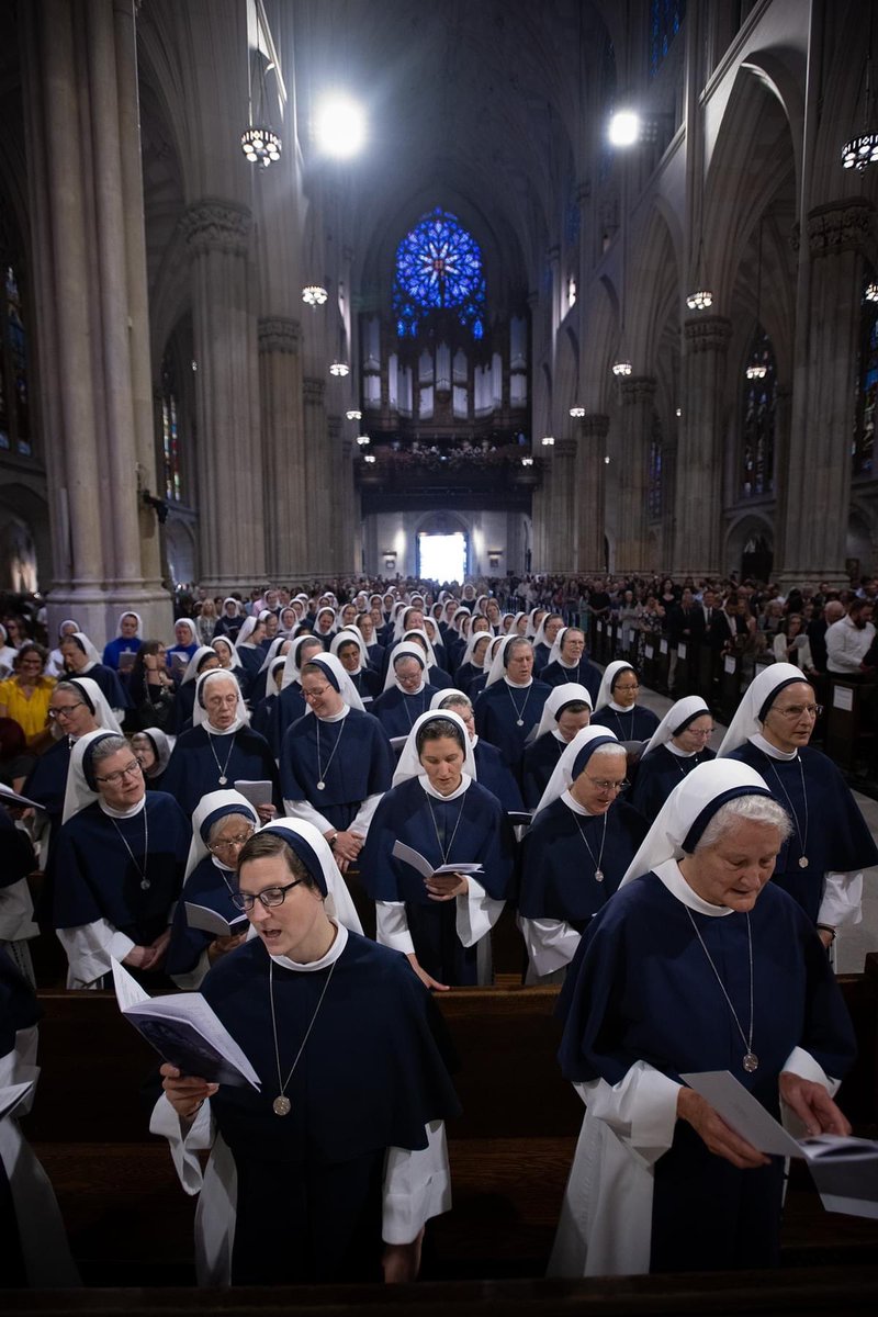 father_rmv's tweet photo. Sisters of Life professing final vows at St. Patrick’s Cathedral, NYC. https://t.co/zLg8Jbmcqb