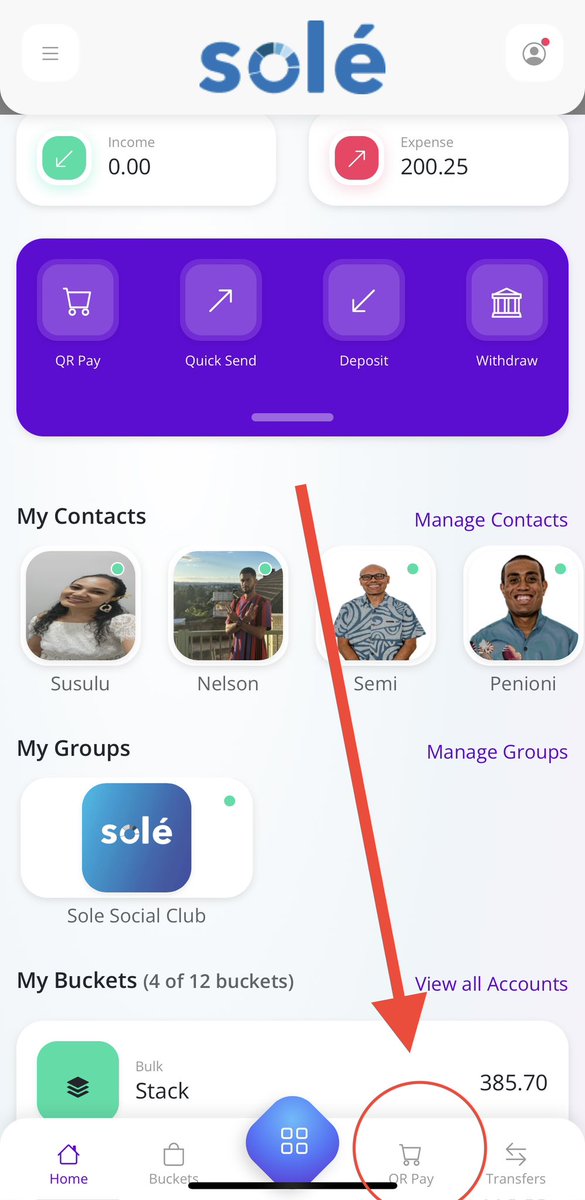 solefintechFj's tweet photo. Yes. Every Solé customer/merchant has their own unique QR Codes.

Please note, you must ACTIVATE your account before you can use it.

Refer to images on how to locate your QR Code. https://t.co/tKcTBnfkos