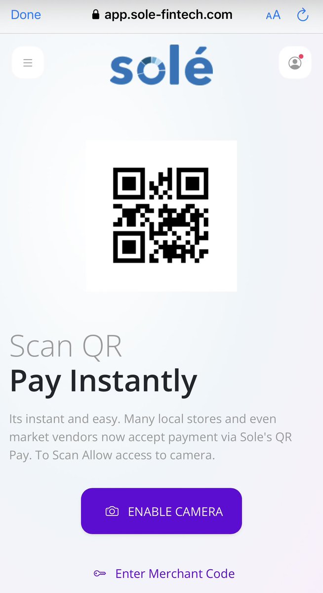 solefintechFj's tweet photo. Yes. Every Solé customer/merchant has their own unique QR Codes.

Please note, you must ACTIVATE your account before you can use it.

Refer to images on how to locate your QR Code. https://t.co/tKcTBnfkos