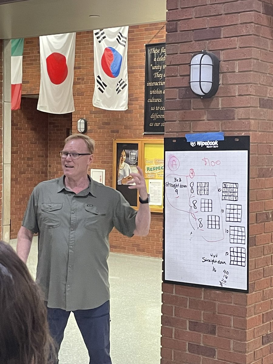 MrsNoeMath's tweet photo. Learning more about #BuildingThinkingClassrooms with @pgliljedahl makes for an awesome day!  And getting free @Wipebook Flipcharts does too! @HOMRPDC @Melissa60200140 @Shmoehle https://t.co/p8naBaDD8j