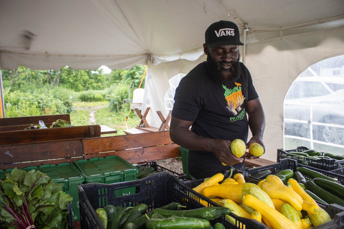 BuffaloFood's tweet photo. Buffalo-born Black, Burmese, Karenni, Congolese, Somali Bantu, Burundian, Liberian + Bangladeshi farmers offer diverse market in Orchard Park Monday 3-6 pm @CollectiveFarms, 5701 Burton Rd https://t.co/YYawRgxhVe https://t.co/XU3enwob9Z
(Photos: Hamadi Mgagna @CollectiveFarms) https://t.co/YTEwYbcb66