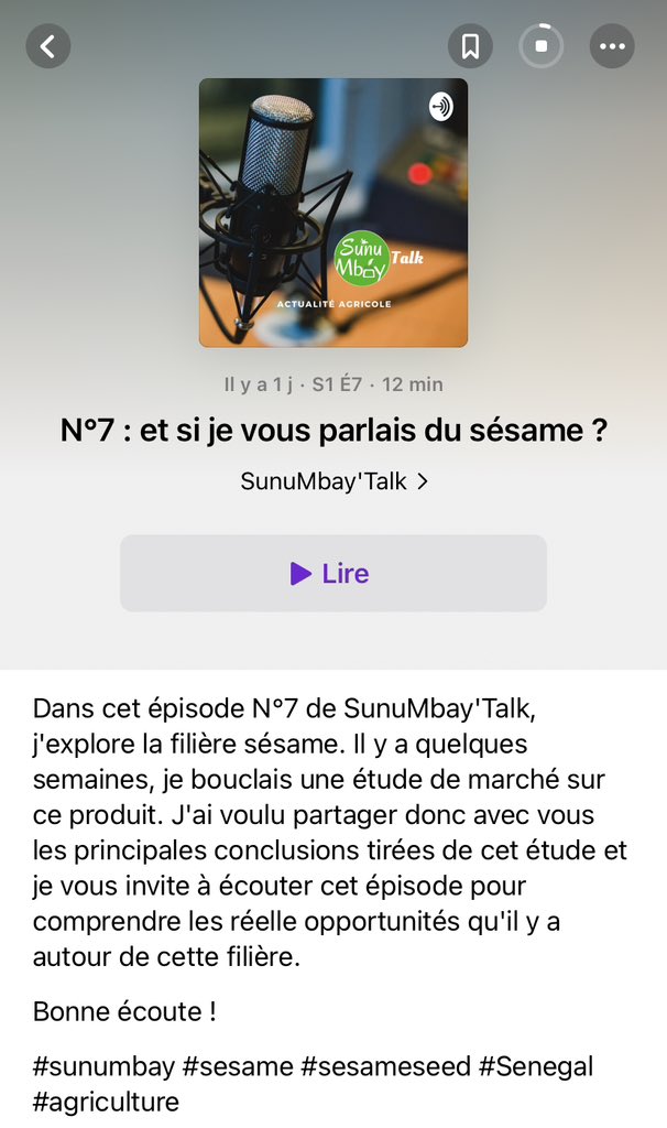 Nouvel épisode de #sunumbaytalk disponible sur Apple Podcast aussi. Par ici : podcasts.apple.com/sn/podcast/sun… #sunumbay