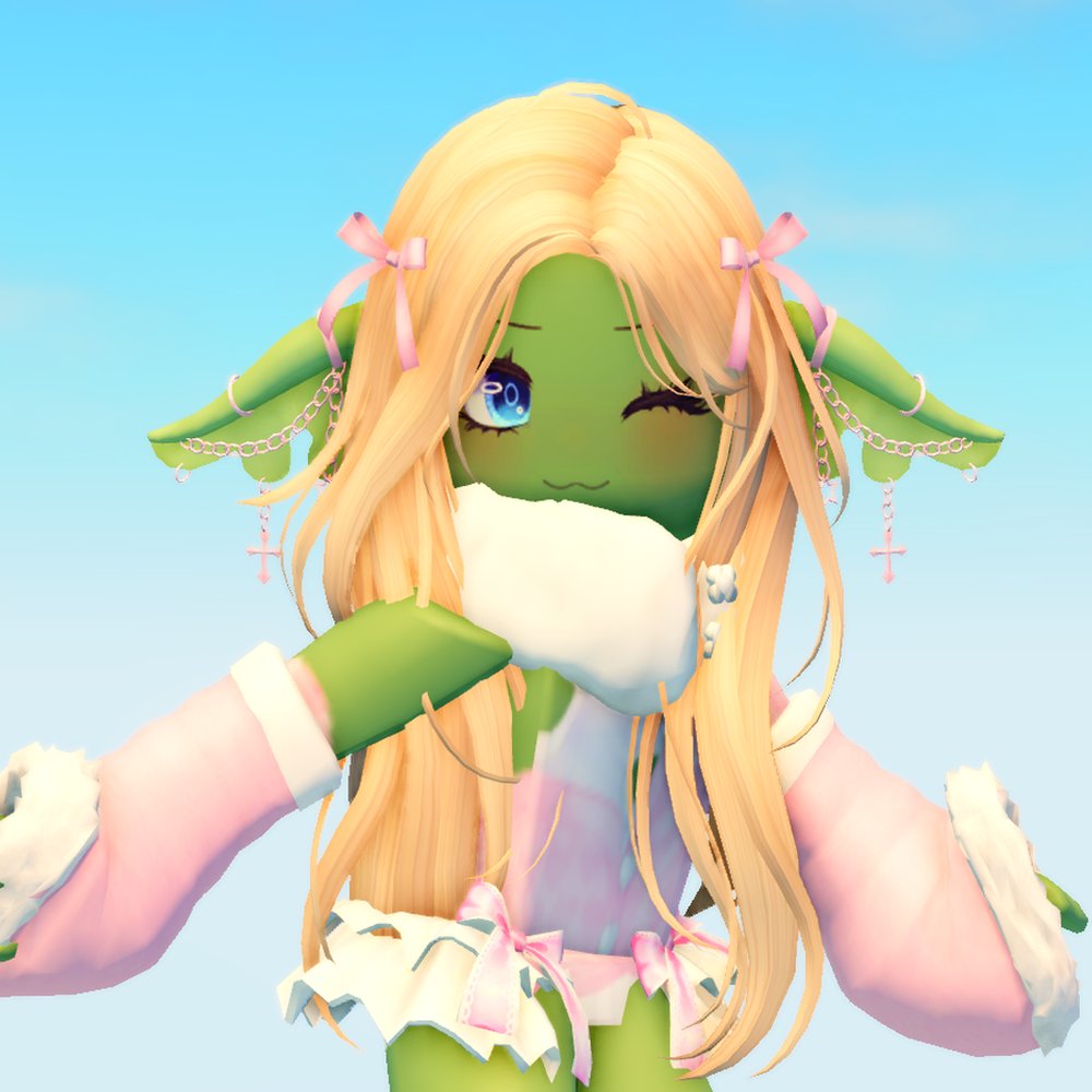 Dream Girl Low Pigtails Blonde To Rainbow - Roblox