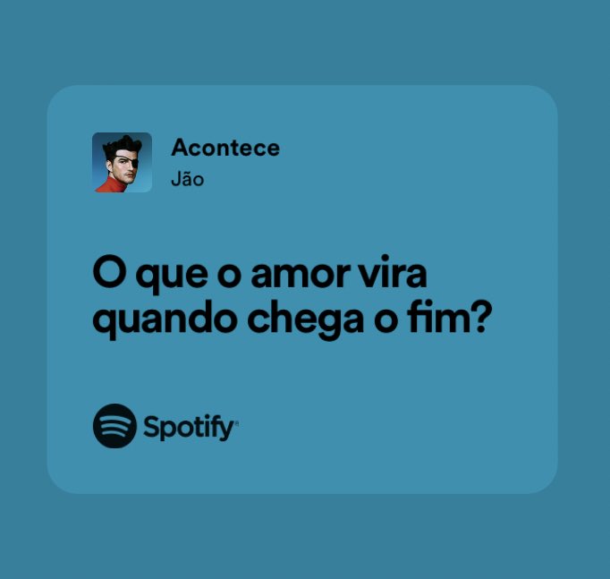 netoftromania's tweet photo. “E ainda tento responder uma pergunta que ficou sem resposta na faixa 5 do meu último álbum.” - Jão

ENTÃO ENFIM O JÃO VAI RESPONDER O QUE O AMOR VIRA QUANDO CHEGA O FIM????????? https://t.co/QAzR08s1ha