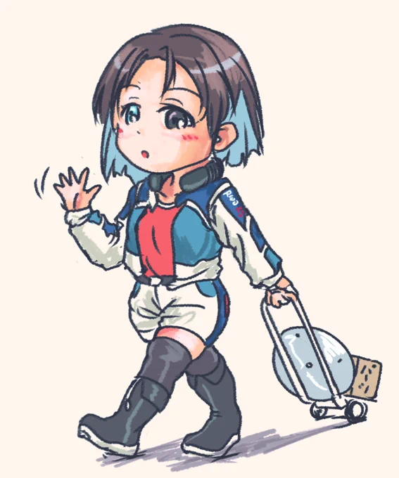 朝落書き 半年以上ぶりのお帰りなので