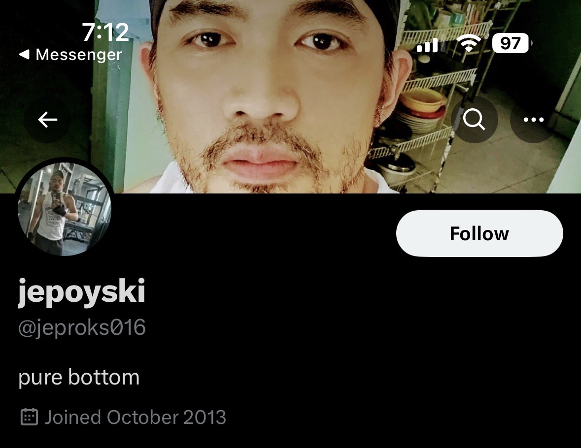 SingKay14's tweet photo. @jeproks016 @fabgelous Sabi ng pure bottom ☠️ https://t.co/2KFkhrkQIB