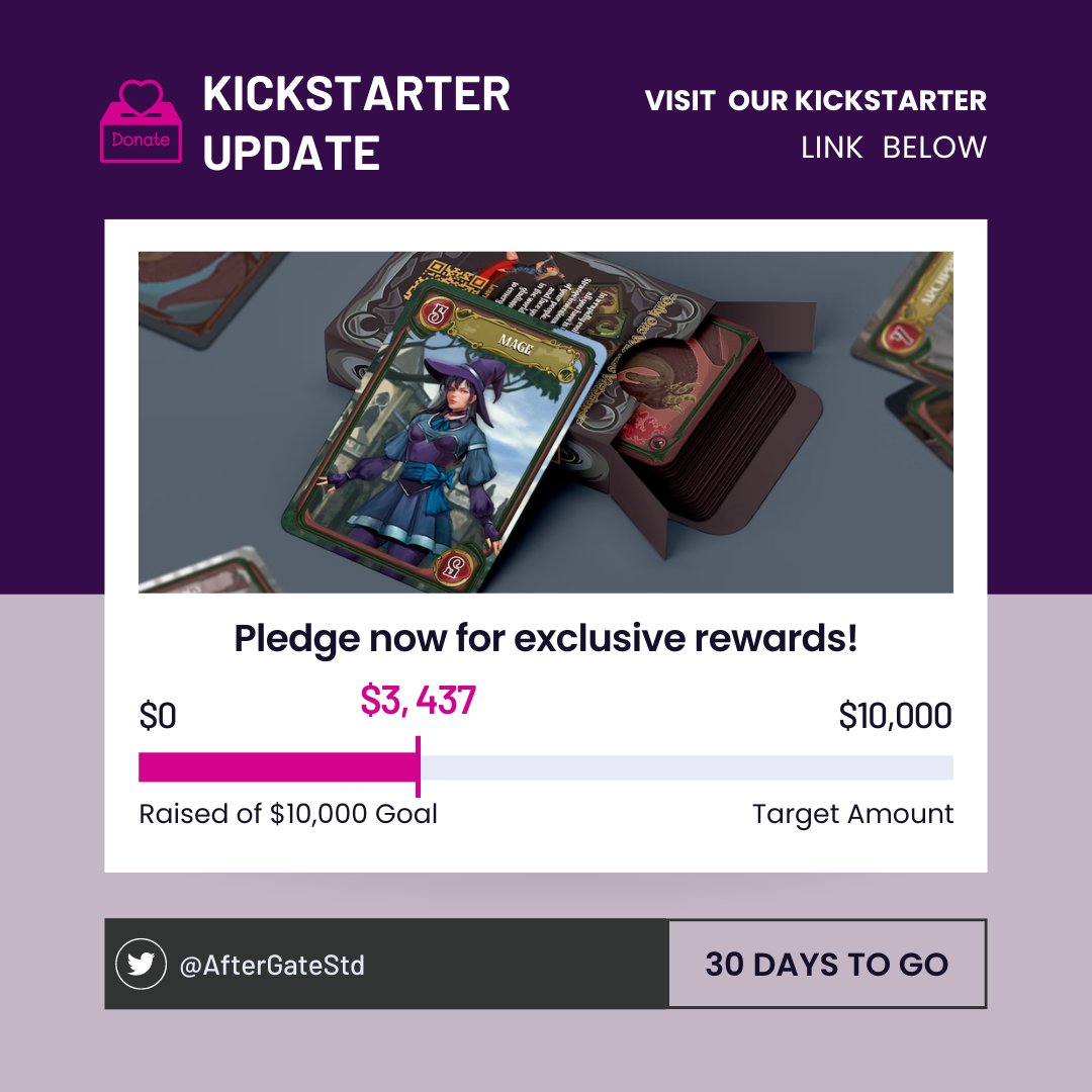 AfterGateStd's tweet photo. 🚨 Don't miss out on the chance to pledge for Gladiators: The Card Game! Time is running out ⏰

LINK: https://t.co/YzYg2r639z 

 #GladiatorsCardGame #Kickstarter #kickstartercardgames #crowdfunding #upcominggames #gladiators #gladiatorscardgame #aftergatestudios #AGS https://t.co/hldrBJvjiY