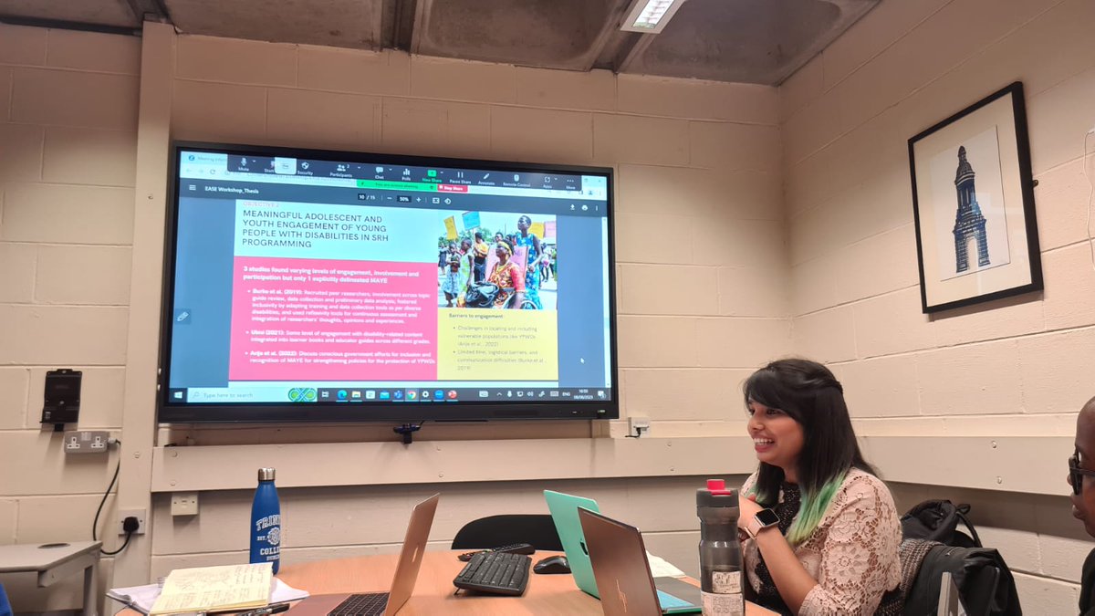 Sarah Nethan (@nethan95) on Twitter photo Had the incredible opportunity of presenting my Master's dissertation to the #EASEproject team from <a href="/tcddublin/">Trinity College Dublin</a> and <a href="/AddisAbabaUni/">Addis Ababa University</a>. The afternoon was filled with intellectually stimulating conversations, cross-exchange of subject-matter expertise, and programmatic reflections! Had the incredible opportunity of presenting my Master's dissertation to the #EASEproject team from <a href="/tcddublin/">Trinity College Dublin</a> and <a href="/AddisAbabaUni/">Addis Ababa University</a>. The afternoon was filled with intellectually stimulating conversations, cross-exchange of subject-matter expertise, and programmatic reflections!