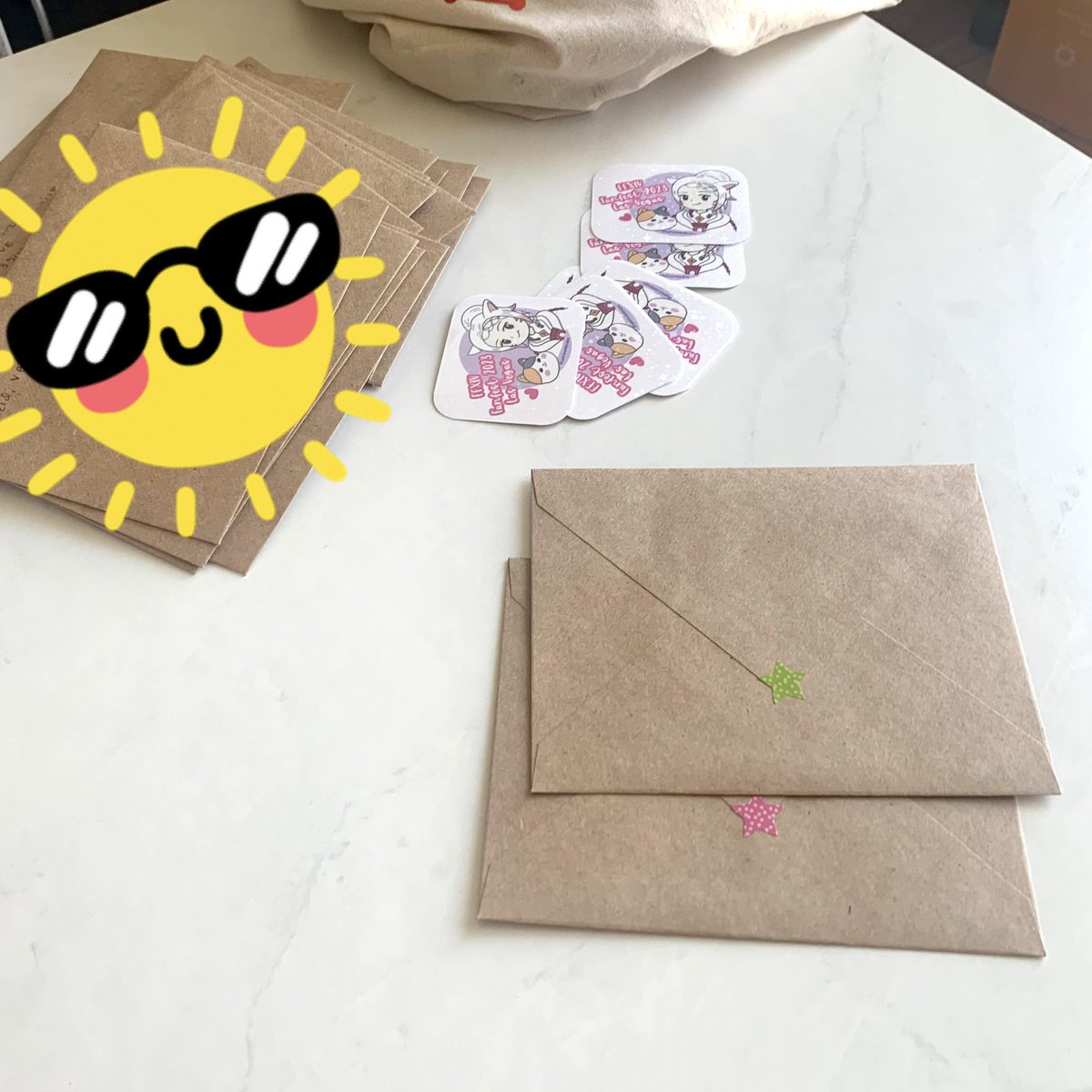 saphsplendors's tweet photo. Happy Mail Day! I was finally able to mail out stickers for the #fanfestmailexchange 

I still have more available if you want to trade or receive stickers: https://t.co/cfOBpMRHpm https://t.co/DLylOGh2io