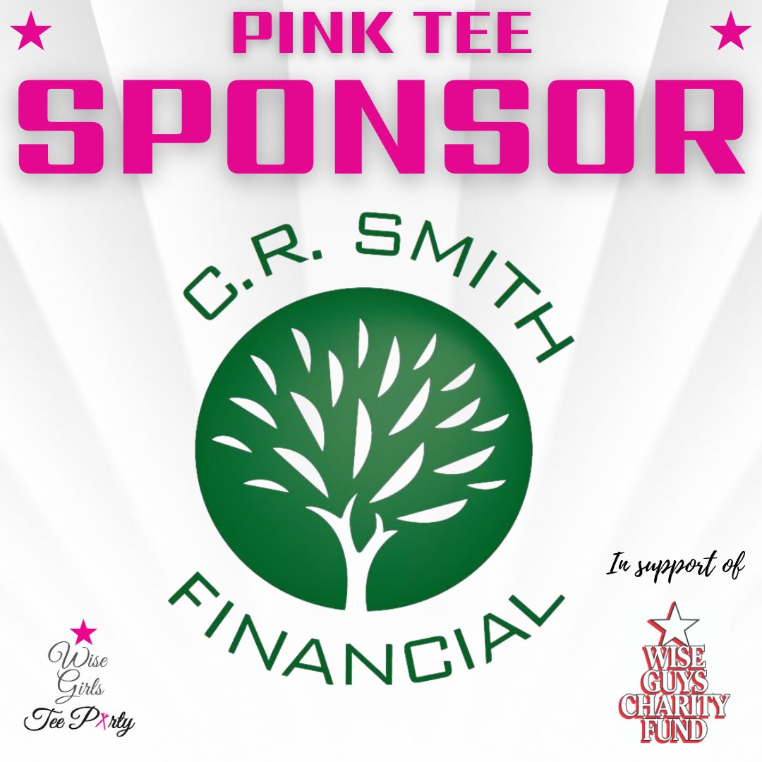 We are less than a week away from the <a href="/WGWiseGirls/">Wise Girls Committee</a> Tee party and we’d like to recognize our amazing Pink Tee sponsor @crsmithfinancial for their continued support!! Thank you! 💕 <a href="/WiseGuysCmtee/">Wise Guys Committee</a> <a href="/WiseGuysCharity/">Wise Guys Charity Fund</a>