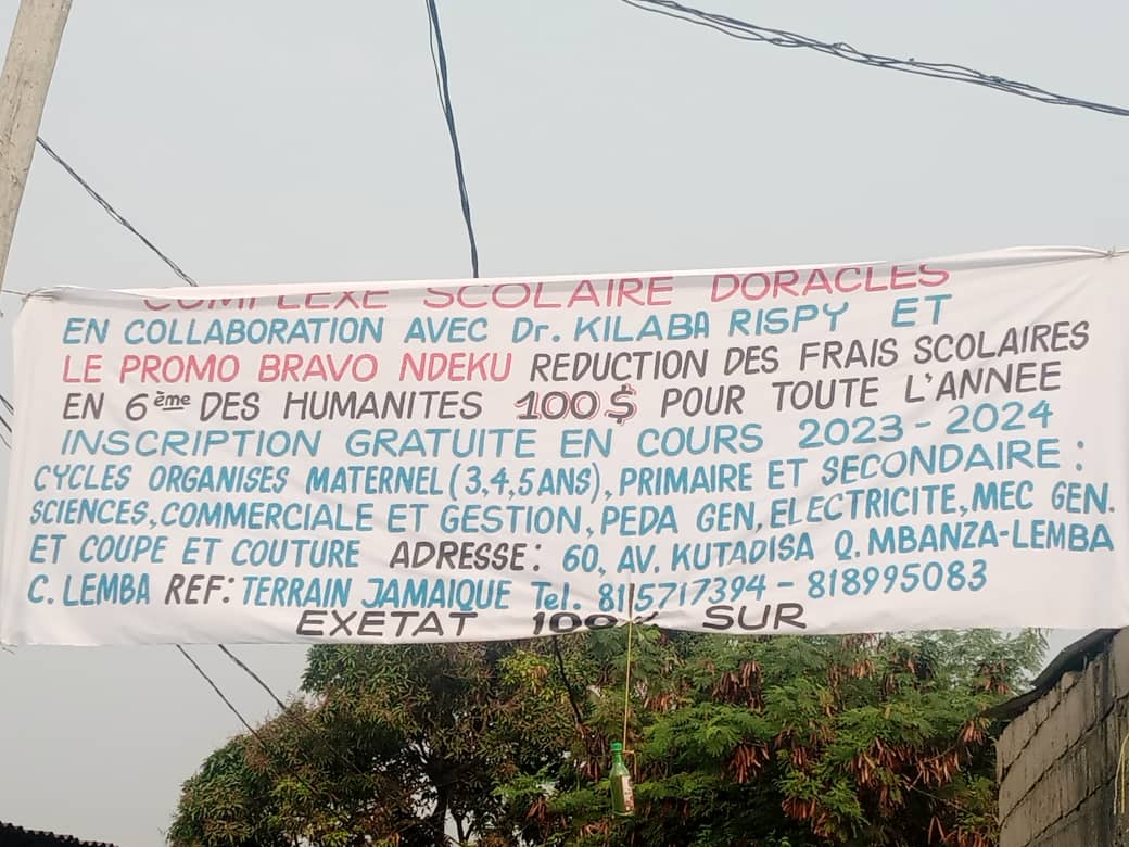KosoCharlotte's tweet photo. 🔴 la #RDC, année scolaire 2023-2024 Docteur @rispykilaba prend en charge la moitié des frais scolaires des élèves de 5em et 6em des humanités, au complexe scolaire #DORACLES à #Mbanzalemba, je suis autant fière de vs Cher Honorable 🤝🔴
@VitalKamerhe1 @BillyKambale1 @Bibishe6 https://t.co/EFPHXt52DW