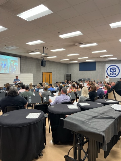 A wonderfully packed house at tonight's 7th and 8th grade Band Parent Info Meeting. 

We love the culture of belonging and connectedness our band directors are cultivating here at GMS! 

Our parents are supportive and engaged as we ACHIEVE EXCELLENCE.

#GeneralsLEAD

<a href="/wcsGMSband/">GMS Bands</a>