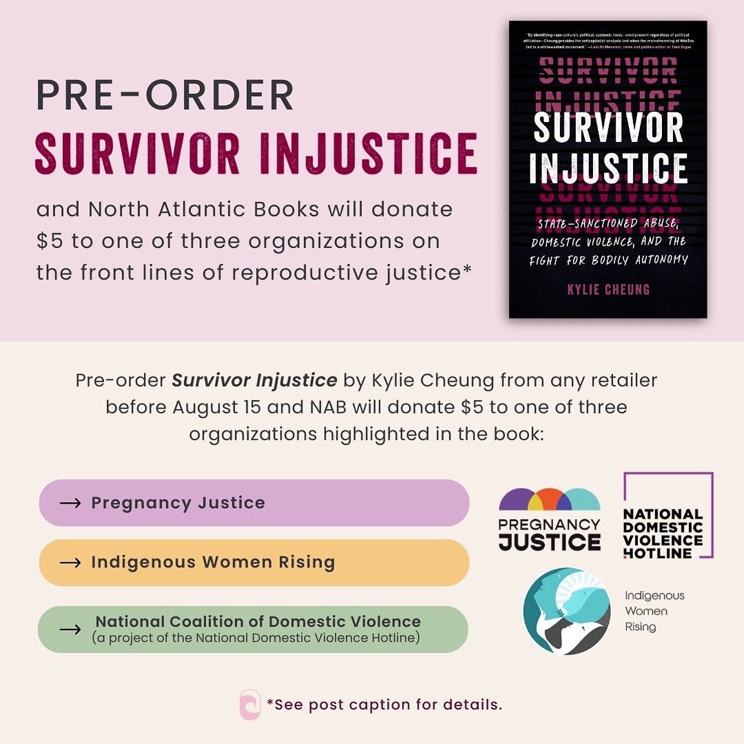 Hi ❤️ if you preorder Survivor Injustice from any retailer before 8/15 @natlanticbooks will donate $5 to some lovely orgs who are on the frontlines of survivor/reproductive justice. More details on this here: bit.ly/survivorpreord…