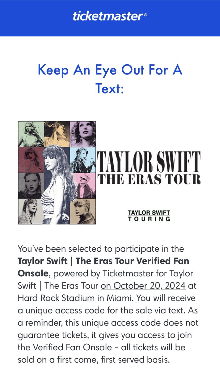 Lo_Tweets's tweet photo. I now know what it feels like to be God’s favorite. 

Hoping the odds continue being in my favor. See you tomorrow Ticketmaster.

#Erastour #waitlist https://t.co/P6ZlHwBJPY