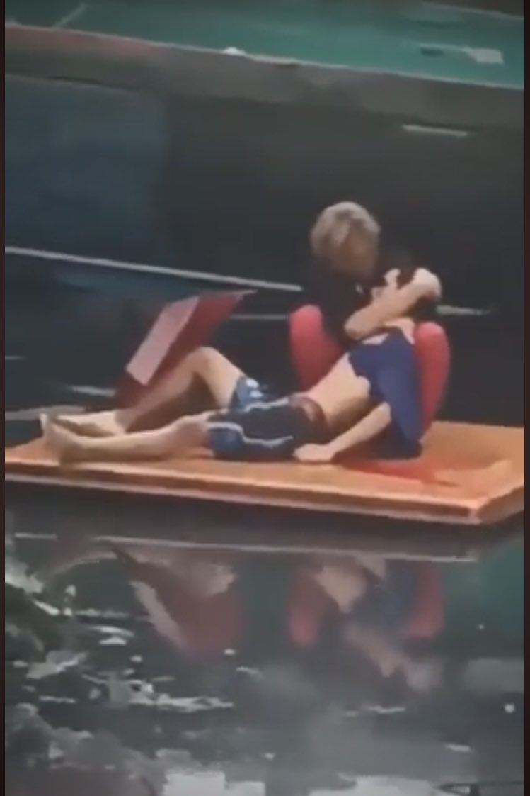 Video still on social media of 17-year-old Jemboy Baltazar after his body was retrieved by a relative several hours after he was shot and killed by police in Barangay NBBS, Navotas City on Aug.2, 2023.
(1/3)