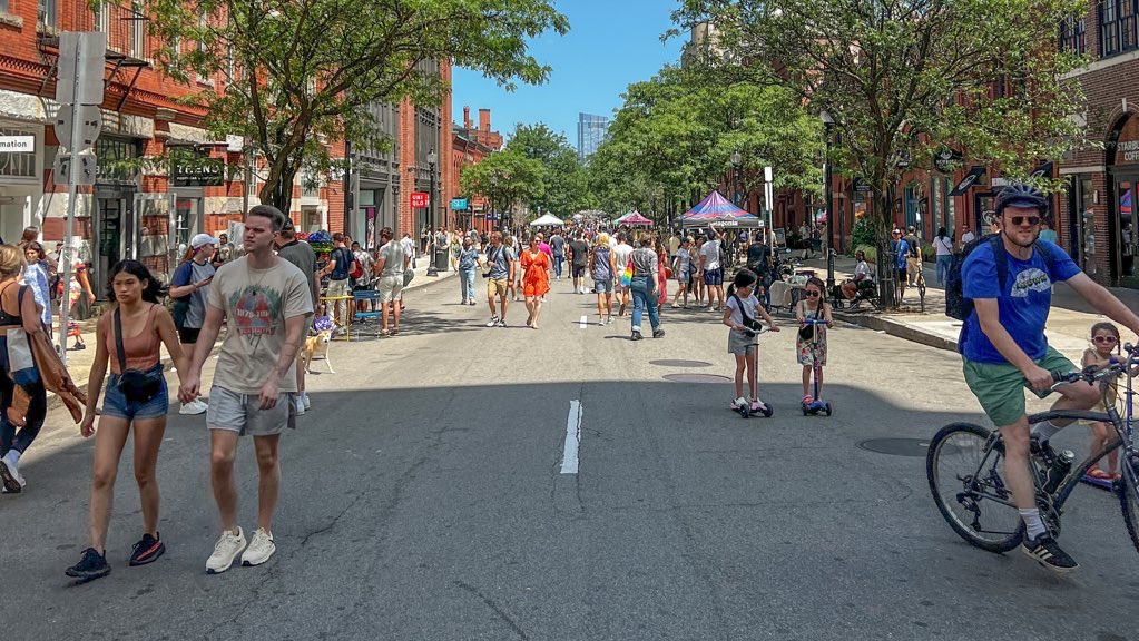 With 89% of the 1,092 votes cast… the “make it permanents” have it. 
#opennewbury