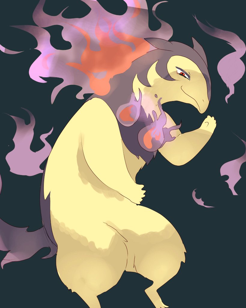 pokemon (creature) solo no humans fire closed mouth smile simple background  illustration images