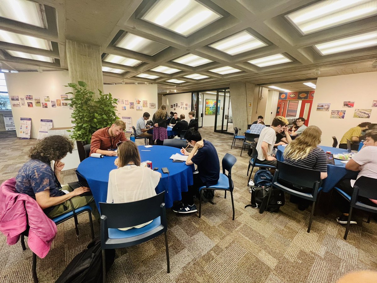 GrassellinoSRF's tweet photo. Day one of #USQIS23 lectures and problem solving was fantastic! Thanks @oliver_mit @travishumble Eleanor Rieffel for great lectures on intro to quantum computing and quantum technology @Fermilab @doescience @sqmscenter @QuantumSciCtr @QSAcenter @C2QAdvantage https://t.co/f6o21iJYLx